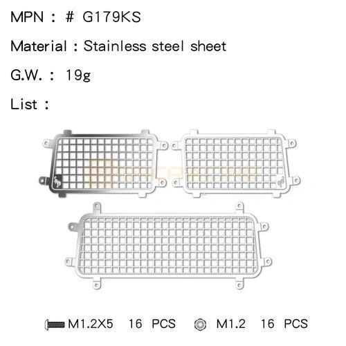 Rear Window Guard Mesh for Traxxas TRX4M Bronco 1/18 (Metaal) G179KS/B